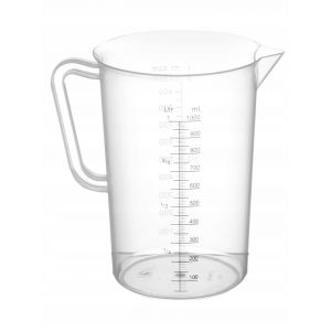 Polypropylene measuring cup with graduation scale 1,0 l - code 567203
