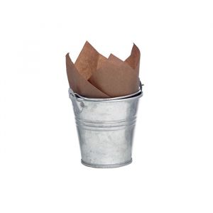 FINGERFOOD - metal bucket 90ml, 24 pieces
