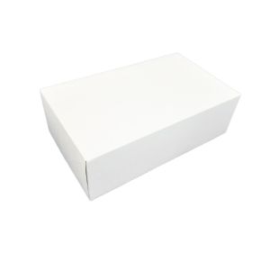 Box 16,5x11x8 white/brown - WITHOUT WINDOW