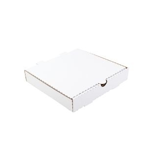 Pizza boxes 22x22cm, 100pcs straight corners White and grey Wave E TnP