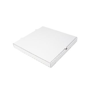 Pizza box 37x37xh.4cm white-grey Wave E straight horns TnP, 100 pieces