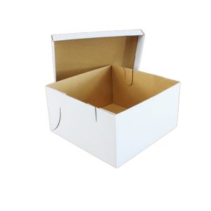 Confectionery box 260x260xh.140mm set with lid, 50 sets TORT
