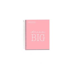 Spiral notebook MIQUELRIUS NB-1 Messages, A5, checked, 100 sheets, 90g, pink