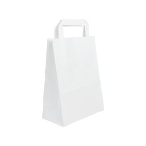 Block bag 180x85x230 white with holder