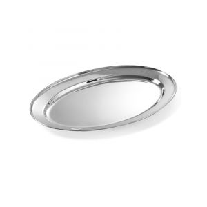 Meat and Cold Meat Platter - 450X290 Mm Oval, Stainless Steel