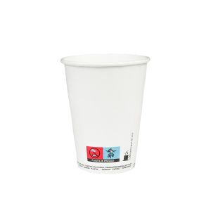 PAP/PE cup SW 300ml white op.50pcs SUP (k/20) dia 90mm