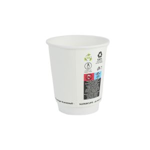 PAP/PE cup DW 300ml white 25pcs (k/18) dia.90mm, SUP, TnP