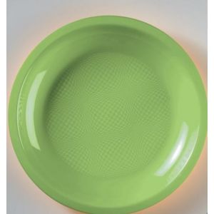 Plate COAT&COLORS colour: green , PP, pack of 50 pieces