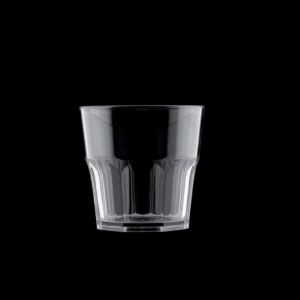 DRINK SAFE glass 160 ml, 8 pcs crystal, H/W: 7/7,3 cm SAN, (12)