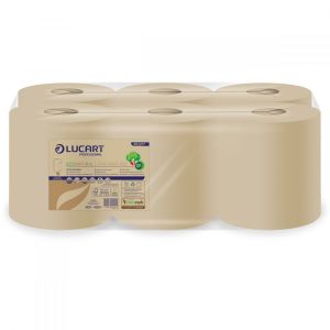 Towel roll L-ONE EcoNatural 450 LUCART 158m, 2 Layers MAXI, centrally dosed reflex, 6 rolls