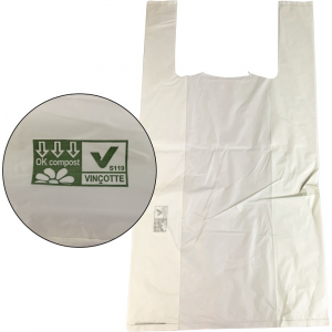 Biodegradable bags ECO 30/10/60 according to EN 13432:2002, 500 pieces