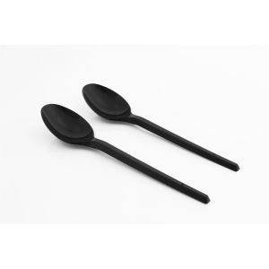 Spoon large black Standard+ reusable, 100 pieces