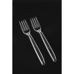 Fork transparent Think`n Pack HoReCa+ elegant and robust, 50 pieces