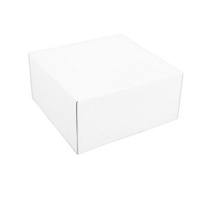 Pudełko 25x25x12 biało/brązowe op.50szt. TnG (P942)