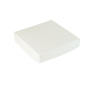 Pokrywka do pudełka składanego dużego biała, cena za 100 sztuk