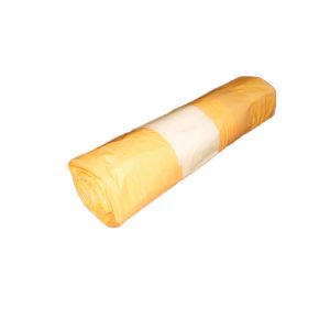 Waste sacks thick with tape 60l yellow (10 pcs per roll)