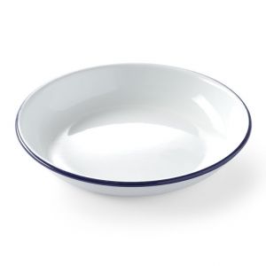 Deep dish enamel plate ø180 - code 621240