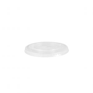 Lid for PET cups 0.3", 0.4 and 0.5 l dia. 95mm, flat without cross, 50 pieces