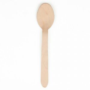 Large brown spoon, 100 pcs. WOOD (k/20)