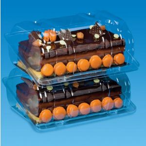 BONNIPACK 4704 rPET container with lid a.85pcs.