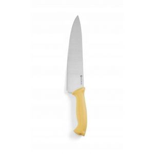 Nóż kucharski HACCP - 240 mm, żółty - kod 842737