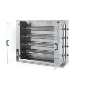Gas rotisserie for 16-20 chickens