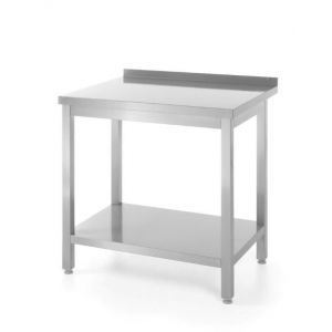 Screwed side working table with shelf 600x600x(H)850