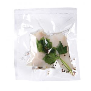 Sous-vide cooking bags for packaging