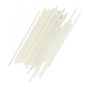 Paper straws diameter 6mm length 20cm white, 250pcs (k/28) TnG