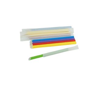 Paper straws diameter 12mm length 20cm MIX colors, Bubble Tea, 100pcs. (k/15), conf. in paper TnG, cut