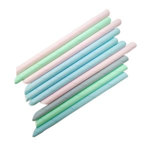 Paper straws dia.12mm length 20cm Pastel MIX color, Bubble Tea, 200pcs. (k/7) TnG, truncated