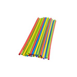 Flexible paper straws dia.6mm length 22cm MIX COLOUR, op.250pcs (k/21) conf. in paper, TnG