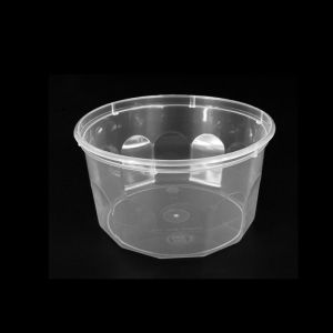 PP round soup container B 500ml 50pcs G5 transparent BIS-PAK / cartons (k/9)