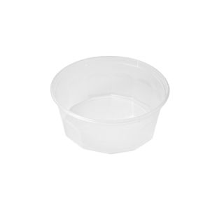 PP round soup container B 350ml 50pcs G4 transparent BIS-PAK/ cartons (k/18)