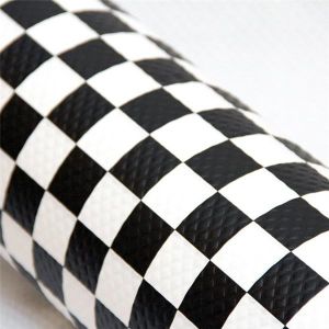 Paper tablecloth in roll 1,2mx100m BLACK checkered (k/4)