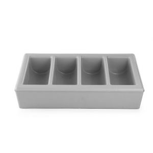 Cutlery container GN 1/1 with base 4-part