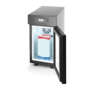 Milk fridge with temperature display