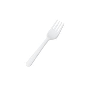White salad / cake fork, 660 pcs. SUPERIOR reusable (k/5)