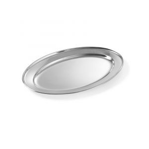 Meat and sausage platter - 300X220 mm Oval, steel