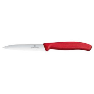 Victorinox Swiss Classic Nóż do jarzyn, ząbkowany, 100mm, czerwony