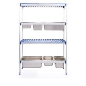 Aluminium storage rack for GN 1/1 containers - code 812266