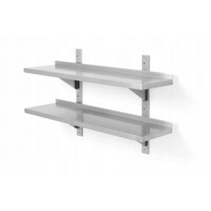 wall mounted double shelf adjustable 1000x300x(H)600 - code 811726