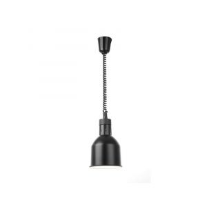 Lampa do podgrzewania potraw - wisząca,  cylindryczna średnica 175x(H)250, czarna 