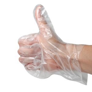Rękawiczki HDPE op.100szt. rozmiar M bez zawieszki (k/100) PLAST