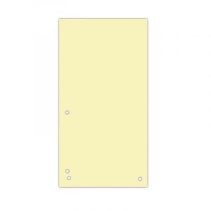 Dividers DONAU, cardboard, 1/3 A4, 235x105mm, 100pcs, yellow