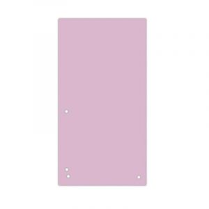 Dividers DONAU, cardboard, 1/3 A4, 235x105mm, 100pcs, light pink