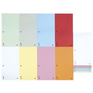 Dividers DONAU, cardboard, 1/3 A4, 235x105mm, 100pcs, assorted colours