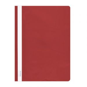 Skoroszyt DONAU, PVC, A4, twardy, 150/160mikr., czerwony