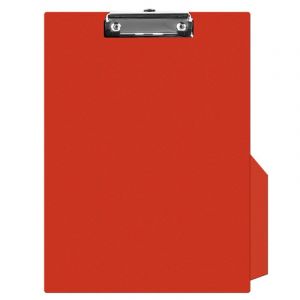 Clipboard Q-CONNECT Board, with a clip, PVC, A4, red