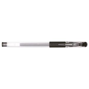 Długopis żelowy DONAU z wodoodpornym tuszem 0,5mm, czarny